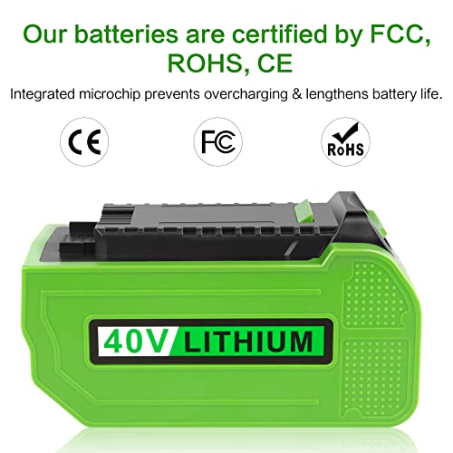 Fancy Buying Co. Lb40A010 Replacement For Greenworks 29472 29462 29482 29463 Battery, Compatible With Greenworks 40V G-Max Power Tools 29252 20202 22262 25312 25322 20642 22272 27062 21242 #TOP5