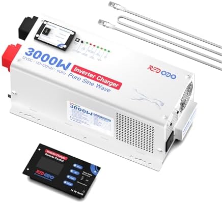 Amazon.com: Redodo 3000w Pure Sine Wave Inverter Charger 12V DC to 120V ...