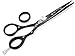 Produktbild Kazuko Friseurschere Haarschere mit Blumen, schwarz