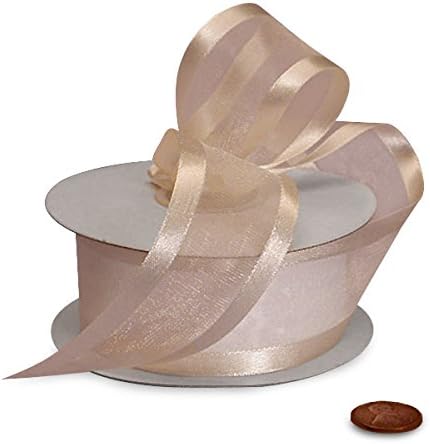 Ivory Arabesque Ribbon 1 1/2" X 25 Yards