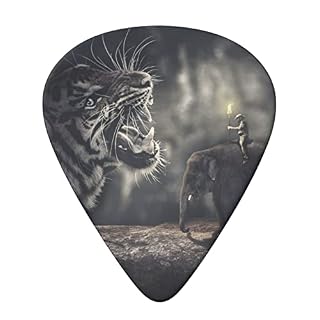 ASDTEHCY Lot de 6 médiators en celluloïd, tigre, éléphant, pour guitares acoustiques, électriques, basses ou ukulélé - Les Beatles, Paul McCartney, John Lennon, RIngo Starr, George Harrison ASDTEHCY Lot de 6 médiators en celluloïd, tigre, éléphant, pour guitares acoustiques, électriques, basses ou ukulélé – Image 3