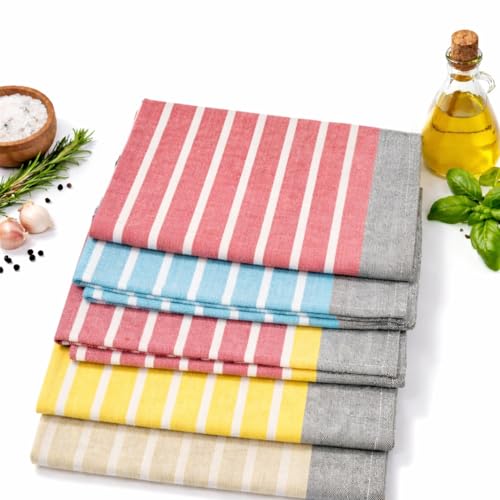 Image of Premium Hand Towels | 180 GSM Cotton Hand Towels | Hand Towel Set of 5 | Hand Towel for Gym | Soft Towels | Size 16W x 25L (Multicolor, Pack of 5)