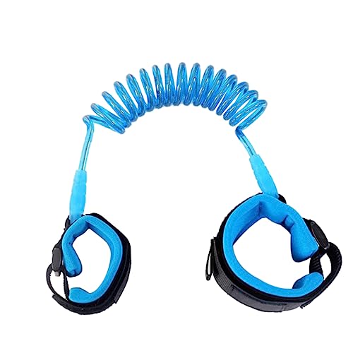 KOMBIUDA 1.5M Safety Harness Lost Belt Blue Durable Leash Wrist Link for Outdoor Activities Comfortable Traction Rope for Boys for Crowded Places