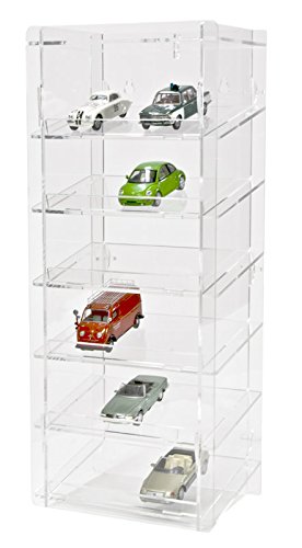 SORA 1:43 Torretta espositiva per modellini auto con pannello posteriore trasparente