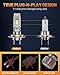 forenner H7 Light Bulb, 6500K Super Brighter H7 Fog Light Bulb, No Adapter Required 1:1 Mini Size, Plug and Play, Powersports Tail Light Assemblies, Pack of 2