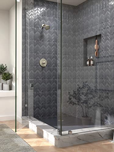 Moen Gibson Brushed Nickel Posi-Temp Pressure Balancing Eco-Performance Modern Shower Trim, Valve Required, T2902Epbn #TOP1