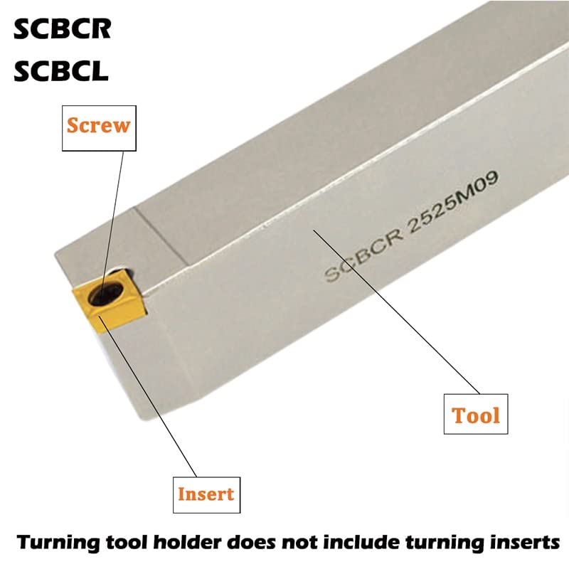Portaherramientas CNC SCBCR2525M12 para torno CNC miniatura 4