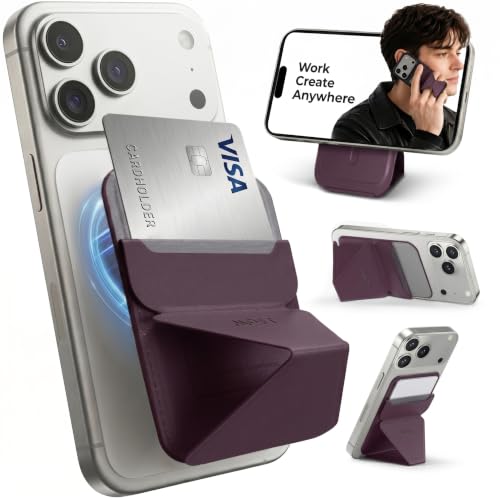 MOFT �X�}�z�X�^���h MagSafe�Ή� �yMOVAS?�V�f��/���͋����Łz iPhone 17 / 16 / 15 / 14 / 13 / 12 �Ή� Snap-On �J�[�h�P�[�X �X�}�z�X�^���h ��̌^ �ő�2�����[ �}�O�l�b�g�� ���^ �y�� �܂�