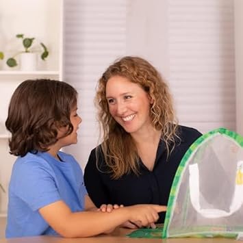 Insect Lore Butterfly Farm with Pre-Paid Voucher to Redeem Caterpillars - Ultra-Clear Dome Habitat, STEM Journal, Chrys-A-Lid Holder - Give the Gift of Raising Painted Lady Butterflies