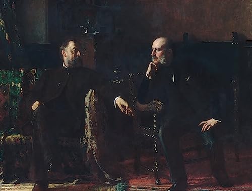 Art tableau le projet de loi de financement Eastman Johnson affiche impression 60x90cm