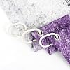 MEUNEAR Farmhouse Purple Floral Shower Curtain - 72x72 Inches With Hooks, Grey & White Bathroom Decor - View #2