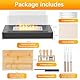 Ethanol Tischkamin mit Smores Kit, Bioethanol Tischfeuer Tischfeuerstelle Gartenfackel für Indoor Outdoor Mini Kamin mit Grill Zubehör Deko für Party Garten Patio Terrasse