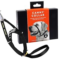 Canny Collar Hundehalfter – Anti-Zug Kopfgeschirr für Hunde | Stoppt Ziehen an der Leine sanft & effektiv | Trainingshilfe für entspannte Spaziergänge – Größe 4, Schwarz