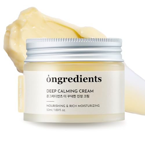 ONGREDIENTS Deep Calming Cream | Daily Face Moisturizer for Dry, ...