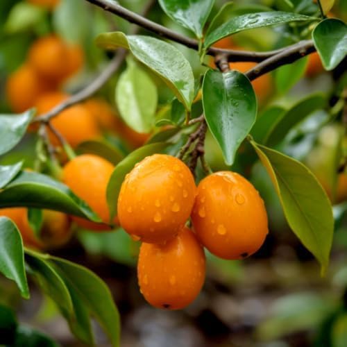 Meiwa Kumquat Tree - 12-18 Tall Live Plant - Grafted - Potted Citrus Fruit Tree - Fortunella crassifolia - *No Shipping to CA FL TX AZ*