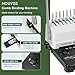 HOUYEE Manual Comb Binding Machine,19 Holes, 450 Sheets,Paper Punch Comb Binder Machine with 50 PCS 1/2