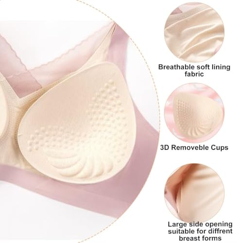 Seamless Post-Surgery Bra Mastectomy Bra Bralette Daily Bra for Breast Prosthesis Breast Forms Artificial Fake Boobs4