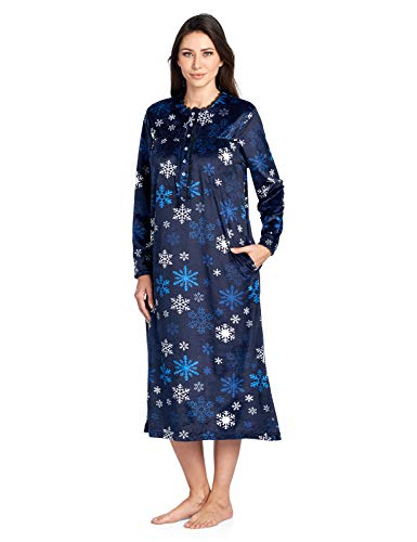 Ashford & Brooks Women's Micro Fleece Long Sleeve Nightgown2