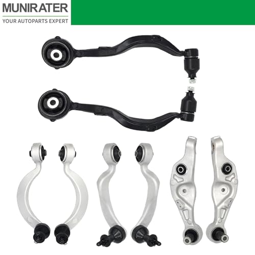 munirater 8-Pack Front Upper Lower Control Arm w/Bushings Kit Replacement for Lexus LS460 2007-2017 by munirater - Used condition - Image 3