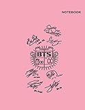 Notebook BTS: Lined Writing Notebook, 110 Pages, Letter (8.5 x 11 inches), BTS Bullertproof Vest...