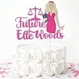 Future Elle Woods Cake Topper, 2025 Law Degree Graduation Cake Décor, Lawyer Movie Theme Law School Student Grad Decorations, Girls LLM Graduation Supplies