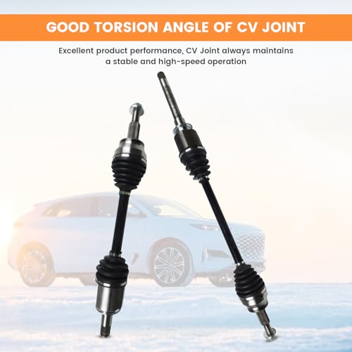 2PCS Front CV Axle Shaft Assembly Left Right Fit for 2011-2021 Jeep Grand Cherokee 2011-2022 Dodge Durango AWD, Pair CV Joint Shaft Driver Passenger Side Replace 66-3732 66-3733 52124713AB 52124712AB by Saitourne - Image 2