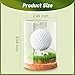 Rocalt Golf Ball Display Case, Hole in One Golf Ball Display Case, Clear Glass Golf Ball Holder with Cork Base, Lifelike Turf, and Plastics Tee, Golf Gifts Decor
