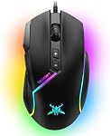 TECKNET Wired Gaming Mouse, 12,800 DPI with Optical Sensor, 8 Programmable Buttons, 13 RGB Backlit Modes, Ergonomic Design, Custom Software Gaming Mice for Laptop,PC
