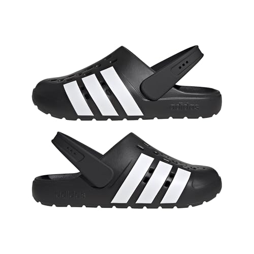 adidas Mixte ADILETTE 2.0 CLOG, Core Black/Cloud White/Core Black, 40.5 EU