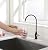 Delle Rosa Drinking Water Faucet, Solid Brass Kitchen Water Filter Faucet, Commercial Water Filtration Faucet for Under Sink Water Filter System Black& Gold