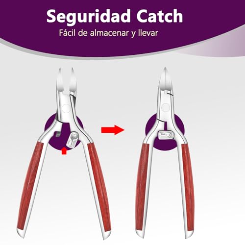 Precisión Alicates Cortaúñas de Para Uñas Gruesas o Incrustadas, Asa Extendida (01) - imagen 6