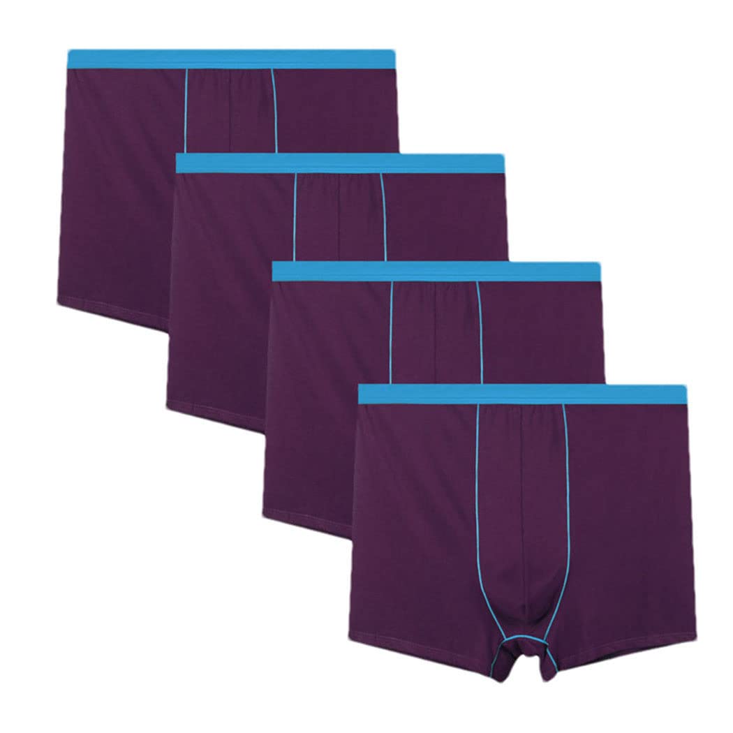 keusyoi Boxershorts für Herren, Baumwolle, 4 Stück, Übergröße, Boxershorts, Herren, Unterhöschen, Herren, Unterhosen, Männer, Unterwäsche, Boxershorts
