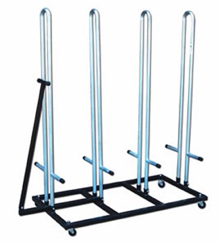 Jaypro Sports Shoulder Pad Cart in White and Black