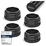 moinkerin Tapones de Láminas Redondos 50mm Tapón para Tubo Redondo de Plastico para Tubos de Metal, Tapon para Tubo de Mesa,Sillas,Estanterías 4 Piezas