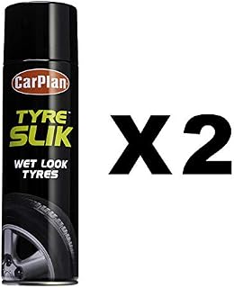 Carplan TYS500 Tyre Slik Wet Look Tire Cleaner Ultimate Shine Polish 500ml x 2