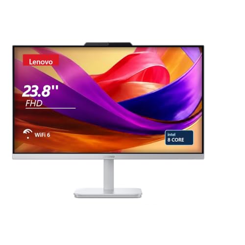 Image of Lenovo 24 inch AIO Desktop with 8-Core CPU, 16GB RAM 500GB EXT HDD+128GB SSD