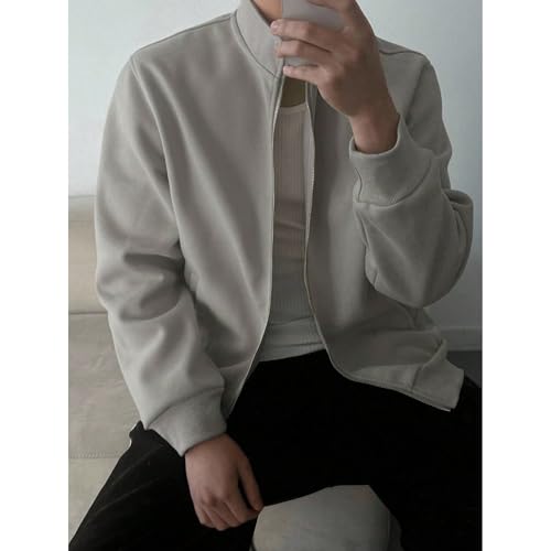 Image of PROSHARX Old Money Stand Up Collar Sweatshirt Zip-Up | Premium Comfort, Timeless & Aesthetic Style