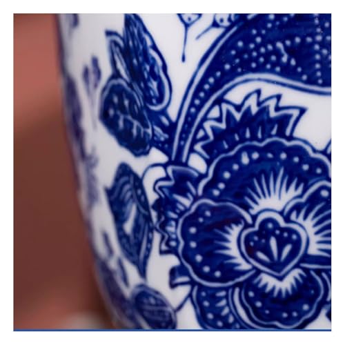 Vaso in ceramica con foro di drenaggio, per interni ed esterni, stile antico, per soggiorno e giardino