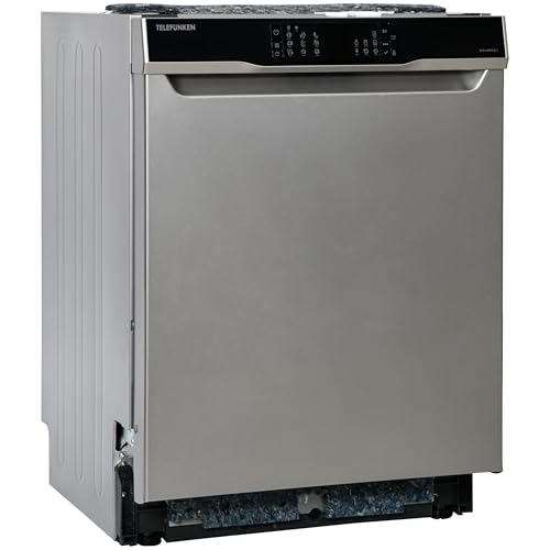 Telefunken Unterbau-Geschirrspüler | Spülmaschine 60 cm | 12 Maßgedecke | 9 Programme | AquaStop - Schutz vor Wasserschäden | Auto-Door | leise 44 dB | inkl. Besteckkorb | G-EU-6014-C-I