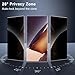 JavoYion 2 Pack for Samsung Galaxy Note 20 Ultra Privacy Screen Protector [Not Glass], 2 Pack Lens Protectors, Fingerprint Compatible, Anti Spy, Privacy Screen Protector for Note 20 Ultra 5G
