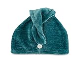 Planet Goody Turban Towel, 1 Count - Green - Protect Your Hairstyle While Remaining Comfortable - Hair Accessories for Men, Women, Boys, & Girls - Made with Recycled Ocean-Bound Plastic
