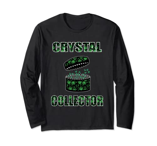 Grinder For Weed Marijuana Crystal Collector Kief Box Long Sleeve T-Shirt