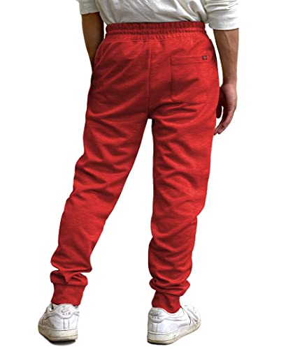 Wt02 Men's Casual Tech Fleece Sweatpants, Red, X-Large #TOP1