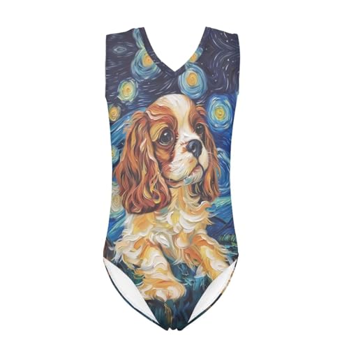 Image of Xpyiqun Swimsuits for Girls 3-14 V Neck Sleeveless Bathing Suit Summer Sport One Piece Swimwear Beach Swimming