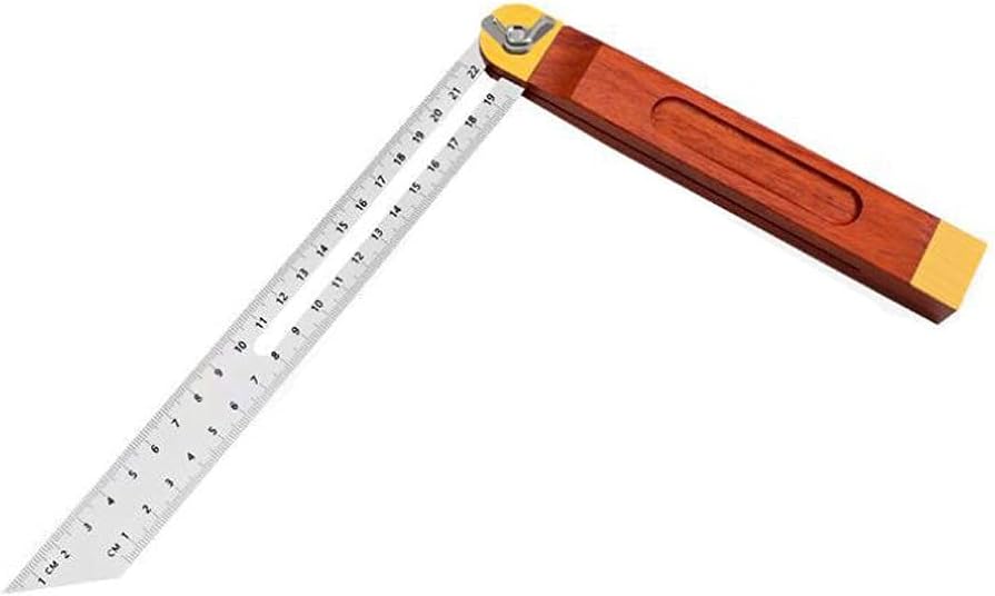 Woodworking Angle Measurement Ruler Angle Finder Protractor Sliding T Bevel Ruler with Inch Cm 22cm 27cm(27cm)