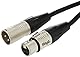 Neutrik NA3FDM Adapter in D-Form XLR 3-Pol Female auf XLR 3-Pol Male Stagg 25019310 Patch-Kabel 0,3m, 1x XLR Stecker/1x XLR Buchse