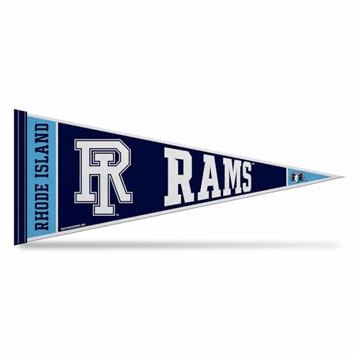 Rico Industries NCAA Rhode Island Rams 12" x 30" Felt Wall Décor Pennant - Great for Home/Bed Room/Man Cave Décor
