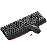 cimetech Ensemble Clavier Souris sans Fil, Configuration AZERTY Français, Combo Clavier Souris Er...