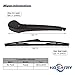 HOSAIRY Rear Wiper Arm Blade Set for Ford Focus 2012-2018 hatchback SE ST RS, Rear Windshield Wiper Arm Blade Assembly CV6Z-17526-C