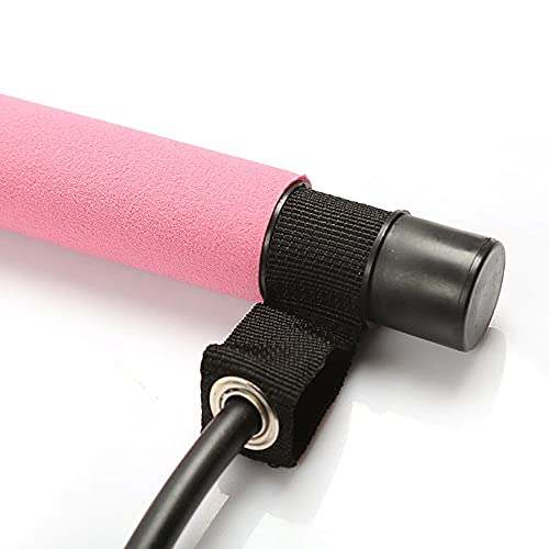 Extensor Elástico com Barra Para Exercício Rosa + Chaveiro CBRN17997